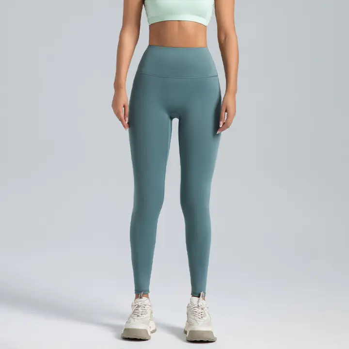 Pantalones de yoga sin Corte en T, High Belt, elevamiento de glúteos, Mallas Deportativas para correr que controlan El abdomen y Dan sensación de Desdesnudo - 1