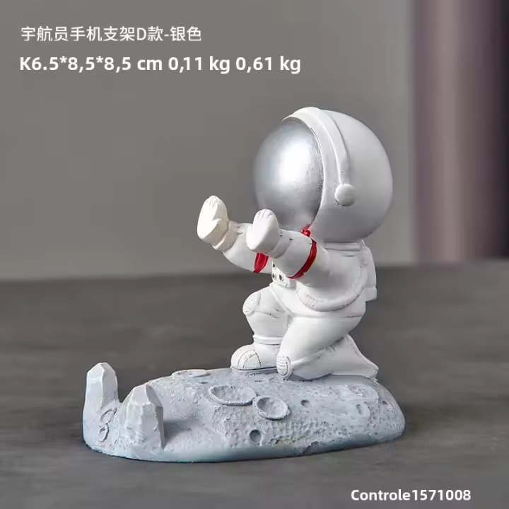 Soporte De Teléfono Espacial Nórdico Para Escritorio Decoración De Oficina Soporte De Móvil Único Para Hombres/Niños - 1