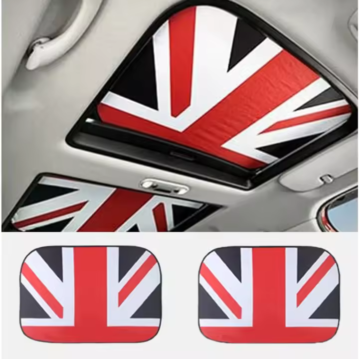2pcs Sunshade Para Techo Solar Mini Cooper R60 R61 R50 R52 R53 R60 R55 R57 R58 R59 F54 F55 F56 F57 F60 Clubman Material PVC No Eléctrico - 1
