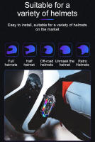 Casco De Motocicleta Y20 MAX Con Intercomunicador Bluetooth Y Luz RGB De Batería 1000mAh Impermeable IPX6 V5.3 Effect Para Motos - details 14