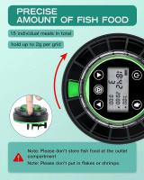 Alimentador automático de peces para acuario, dispensador automático de alimentos con temporizador, alimentador recargable con Cable USB, pantalla LCD - details 7