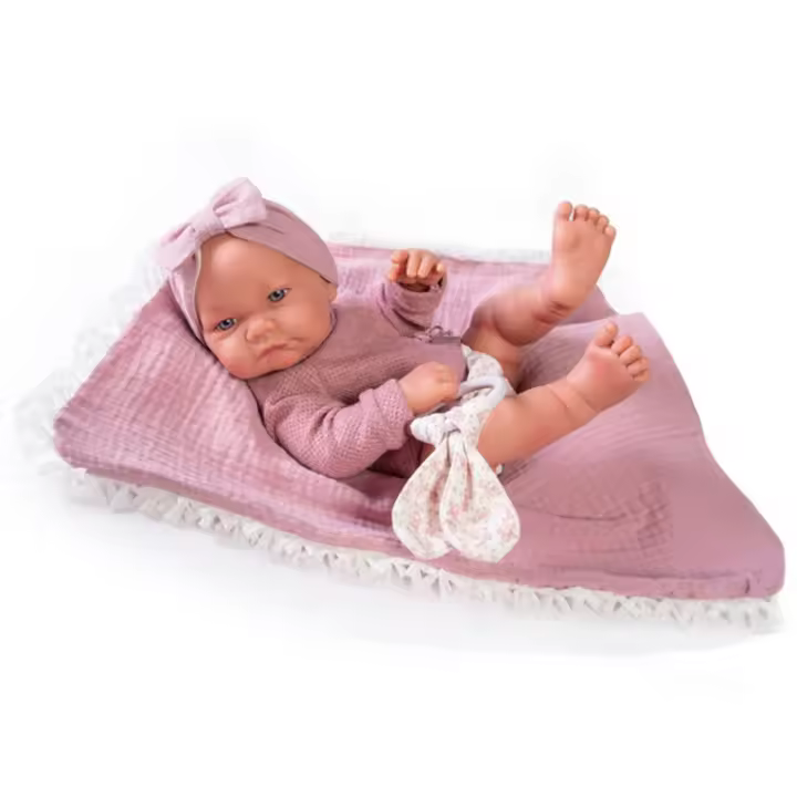 Muñeca Nica de 42 cm con mordedor y mantita de Antonio Juan 50278 - 1