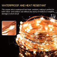Luz De Fairy Solar LED Para Navidad Y Bodas 32M 22M 7M Con 300/200 LED En Hilo De Cobre Decoración De Navidad Y Fiesta Luz Solar IP65 Impermeable - details 1