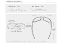 Gafas De Ciclismo Polarizadas KINGSEVEN Para Hombres UV400 Estilo Deportivo Nuevas Gafas De Sol Cuadradas Antirreflejo Para Exterior - details 1