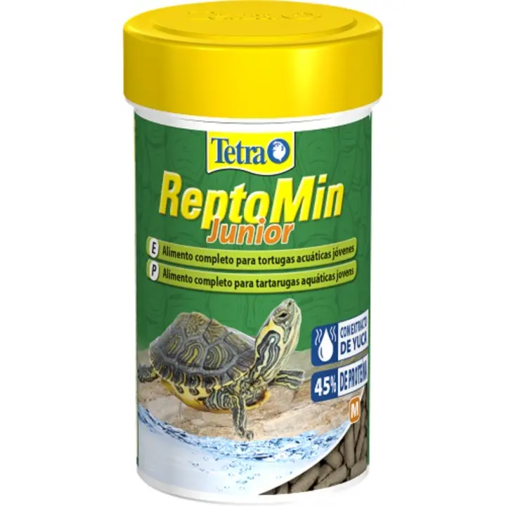 TETRA REPTOMIN JUNIOR, Alimento completo para Tortugas Acuáticas Jóvenes, 100 ml - 1