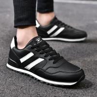 Zapatos De Correr Clásicos Para Hombre Zapatillas De Deporte Al Aire Libre Transpirables De Cuero Sintético Y Cuero Legítimo Ligeros Y Cómodos Para Caminar Y Correr - details 13