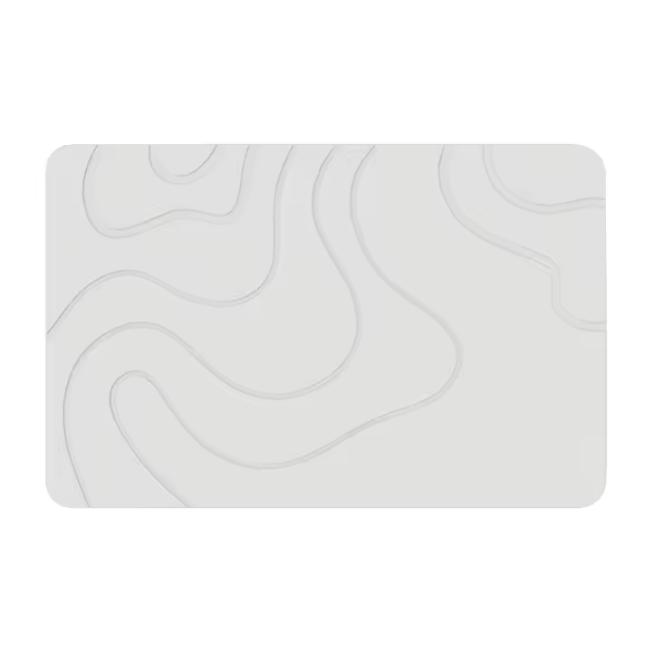 Alfombra De Baño Kieselguhr Antideslizante Alfombrilla De Ducha Absorbente Y Secado Rápido Tamaño 60x39cm Para Adultos - 1