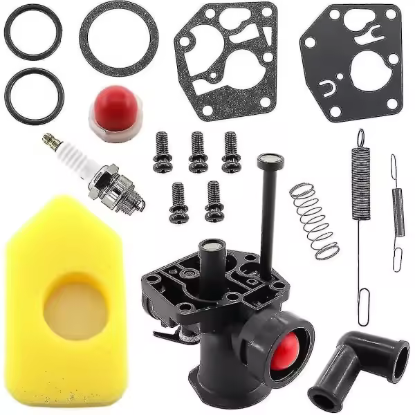 Kit de carburador para cortacésped Briggs Stratton 499809 498809a 494406 Filtro 698369 Regulador 691859 692211 Diafragma 795083 495770 - 1
