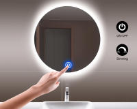 Espejo De Maquillaje Con Interruptor Táctil Luz LED COB Dimmable 12V Para Dormitorio Baño Mesa De Vestir Iluminación De Fondo - details 0