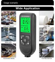 HW-300PRO Medidor Automático De Espesor De Pintura De Coche 0-2000UM Herramienta Manual Para Pintura Automotriz Tester De Espesor De Capa De Envoltura Fe & NFe - details 3