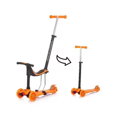Chipolino Patinete infantil 3 en 1 MULTI PLUS con asiento y mango parental de Chipolino - 1