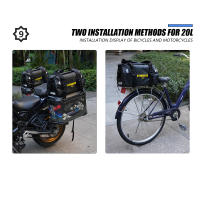 Bolsa De Asiento Para Motocicleta Impermeable De Viaje 20L 50L 70L 100L 40L 66L Equipaje Seco De PVC Para Exterior - details 8
