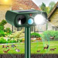 Repellente De Animales Solar Ultrasonido Repelente De Detergente Para Perros Gatos Pájaros Ratas Repelente De Animales Aterrador - details 2