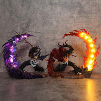 Figura De Anime Demon Slayergk 23cm Luz Destacada Tsugikuni Yoriichi Y Kokushibo Batalla Furiosa Estatua Decorativa Para Escritorio Regalo Para Fans - details 7