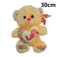 Peluche Osito Con Corazon TE AMO 30cm COLOR BEIGE,te amo te quiero,Día de San Valentín,cm,fespu - details 0