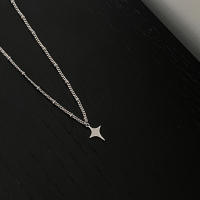Collar De Estrella Cuatro Puntos Para Mujer Estilo Sencillo Y Moderno Collar De Clavícula Para Suéter Joyería De Lujo Simplicidad - details 4