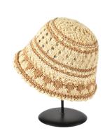 Sombrero De Paja Panamá Plegable Para Mujer Verano 2025 Estilo Coreano Casual Con Estampado Rayado Sombrero De Sol Hueco De Bollo - details 2
