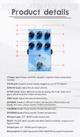 Pedal De Efectos Para Guitarra M-VAVE Mini Universe Con 9 Modos De Reverb Y Efecto De Modelado Digital Reverb Pedal De Audio - details 4