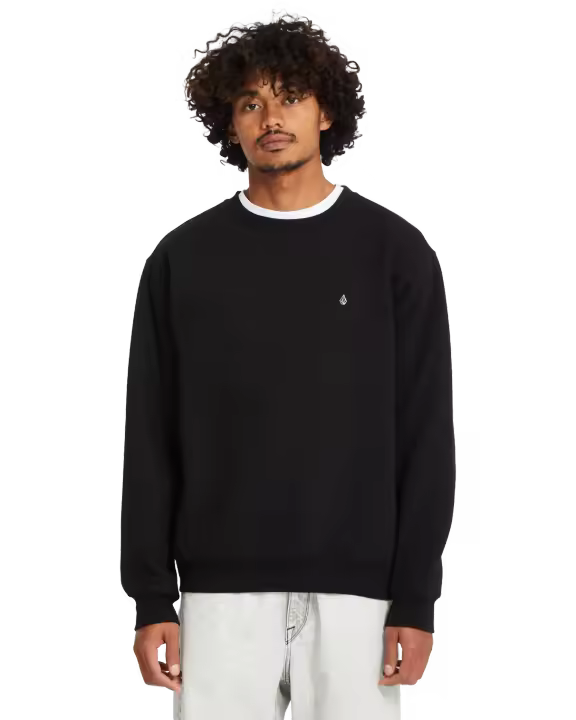 Sudadera Volcom Single Stone Crew - True Black - 1