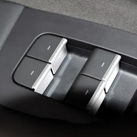 7Pcs Pegatinas De Botón De Elevación De Ventana Para Coche ABS Cromado Para Tesla Model 3 Model Y Accesorios 2016-2023 - details 2