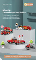 Gran Modelo De Avión Con Luces Y Luz De Inercia Coche Policial Para Niños Almacenamiento De Pasajeros Avión De Simulación Para Niños Juguetes Multifuncionales De Plástico ABS - details 12