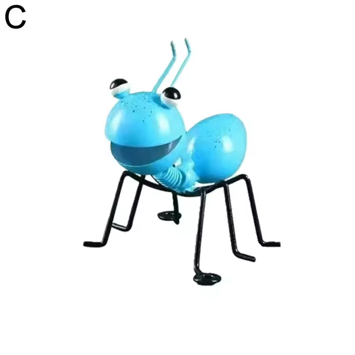 4/2pcs Escultura De Hierro De Abeja Para Jardín Decoración De Pared Exterior Figura De Piedra Para Patio Jardín Y Escritorio - 1