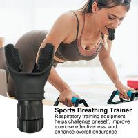 Entrenador De Respiración Deportiva Portátil Con Regulador De Intensidad Ajustable Mejora La Capacidad Pulmonar Y Fuerza Abdominal - details 5