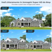 Cámara IP BESDER 8MP PTZ Con Vigilancia Nocturna Y Seguimiento Automático Para Seguridad Exterior Wifi CCTV Monitor Dual iCSee - details 2