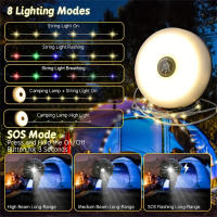 Luz De Tenda Recargable 10M 3-en-1 Para Camping Con Luz RGB Y Cálida 8 Modos Luz De Hadas LED Para Exteriores E Interiores - details 3