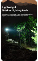 Linterna Frontal LED Recargable USB Super Brillante Impermeable Ultraligera Para Pesca Y Camping Torcha Frontal Con Inducción - details 14