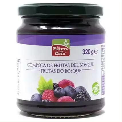 La Finestra Sul Cielo Mermelada Frutas Bosque Sin Azúcar Bio 320 G - 1