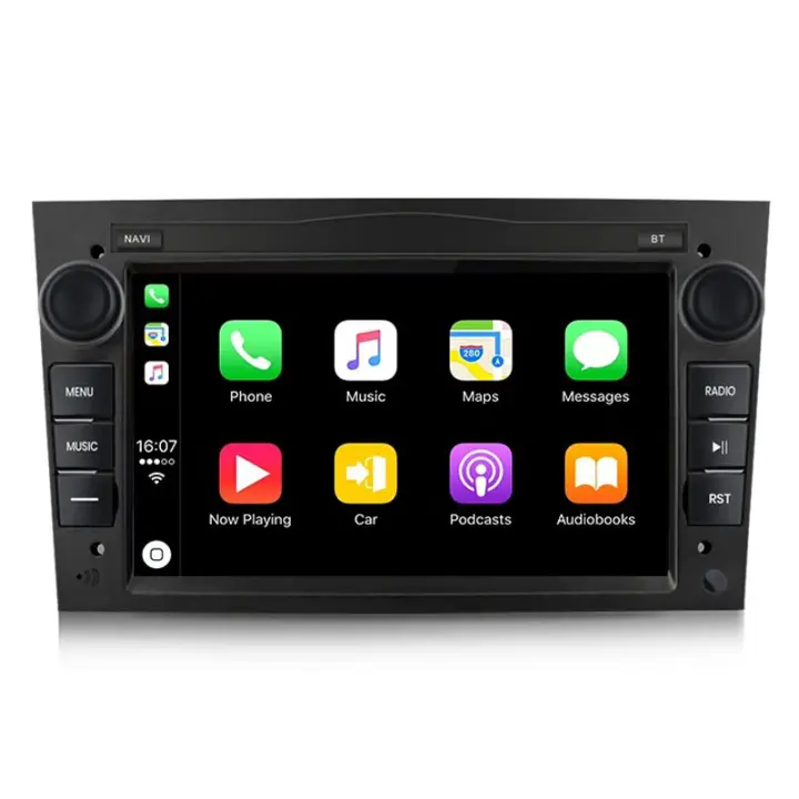 AWESAFE inalámbrico CarPlay Android Auto Radio para Opel Astra H J Vectra Vauxhall Antara Zafira Corsa C D Vivaro Meriva Veda coche reproductor multimedia GPS 2 din autoradio volante controles RDS Bluetooth - 1