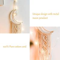 Atrapasueños con borlas, decoración de grto de Habitación, Bohemio, hecho a mano, atrapasueños, Luna y estrellas - details 1
