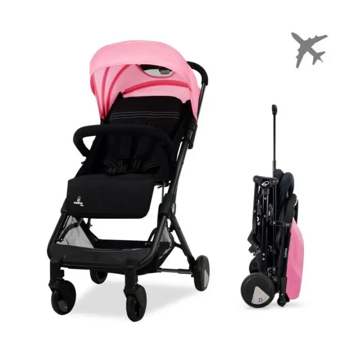 Asalvo Silla de Paseo Flight Rosa - Perfecto para Viajar con Bebés - Compacto y Ligero - 1