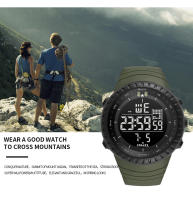 Reloj Digital SMAEL Para Hombre Resistente Al Agua Deportivo Pantalla Grande LED Con Alarma Y Calendario Reloj De Pulsera Masculino SL-1237 - details 11