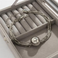 Collar Gótico Ingemark Para Mujer Cadena Gruesa Torcida Con Colgante De Bola Vintage Joyería Grunge Estilo Steampunk - details 9