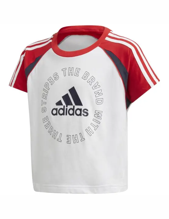 Camiseta Adidas G Bold Niña Blanca/Roja 2021 Talla 8 - 1