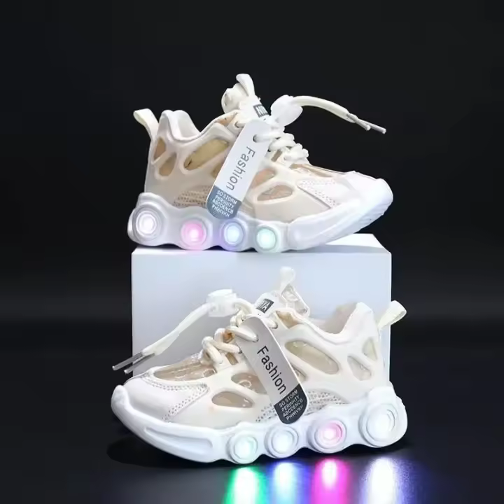Zapatillas Para Niños Y Niñas De Cuero Impermeable Y Malla Respirable Blanco Zapatos Deportivos Para Correr En Escuela Marca Antideslizantes Tallas Verdaderas Para Edad 4-6 Años - 1