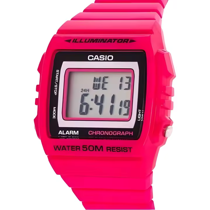 Reloj Casio digital W-215H-4a Alarma y cronografo 50 metros water resist - 1
