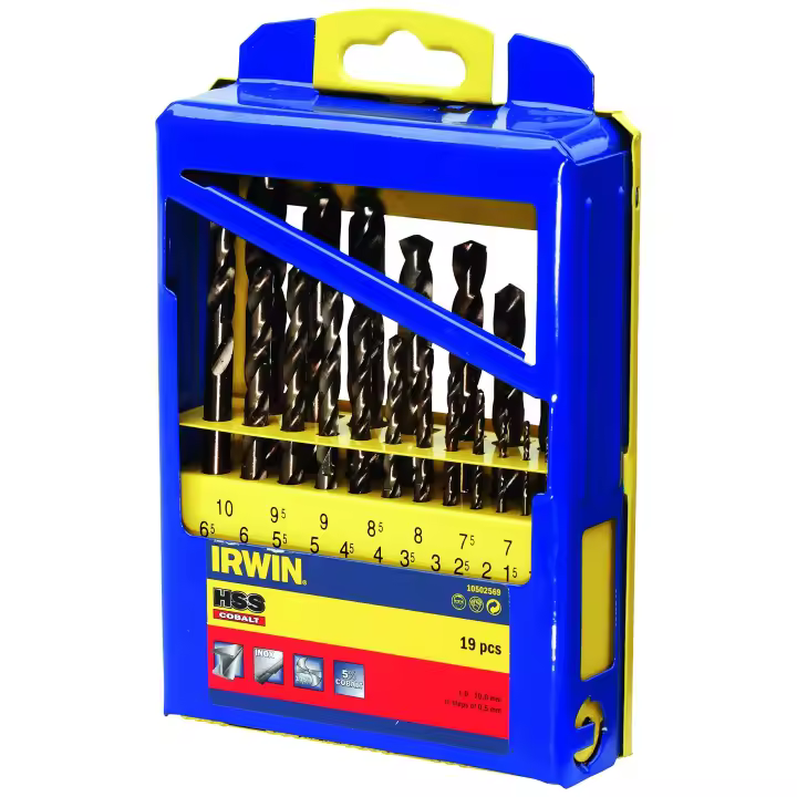 Irwin wiertło metal hss co kpl.19szt. - 1