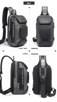 BANGE Bolso Transversal Antirrobo Para Hombres Bolsa De Hombro Mensajero Impermeable Bolsa De Pecho Para Viajes Cortos - details 13