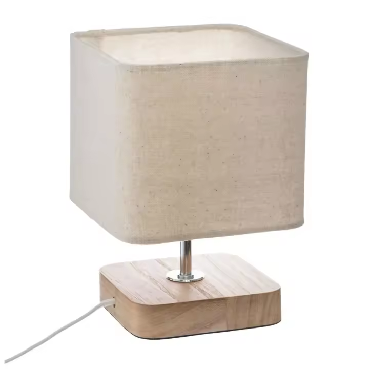 Atmosphera Lámpara de Sobremesa de Madera Marrón 21cm Diseño Espectacular - 1
