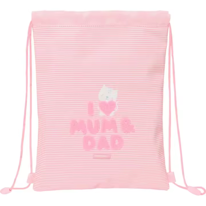 Safta - Mochila con Cuerdas Love Preescolar 34x26 cm para Niños y Adultos - Bolsa de Cuerdas Love Preescolar Ideal para Escuela, Deportes y Actividades al Aire Libre - 1