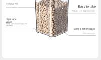 Jars De Almacenamiento Para Cocina Grandes Organizador De Granos Y Condimentos a Prueba De Humedad En Plástico Estilo Japonés - details 6