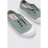 victoria INGLESA ELASTICO LONA TINTADA DREC Deportivas Planas Bebé - niño (hasta la talla 30) Verde - details 1