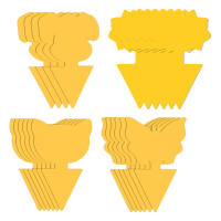 40Pcs Trampas De Moscas De Hongo No Tóxicas Y Olorosas Para Proteger Plantas Uso Interior Y Exterior Forma De Gato Perro Mariposa Girasol Tamaño 5.31x3.27x1.18 Pulgadas - details 4