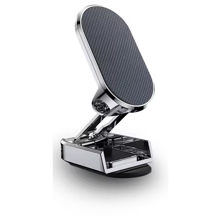 Soporte para teléfono magnético plegable de doble capa 360 ° Rotación universal compatible con iPhone Samsung - 1