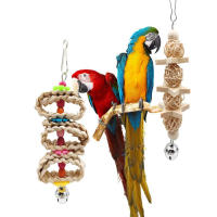 Juego De Juguetes Para Pájaros Periquito Con Swing Y Madera Conjunto De Suministros Para El Hogar Del Pájaro 8 Piezas - details 4