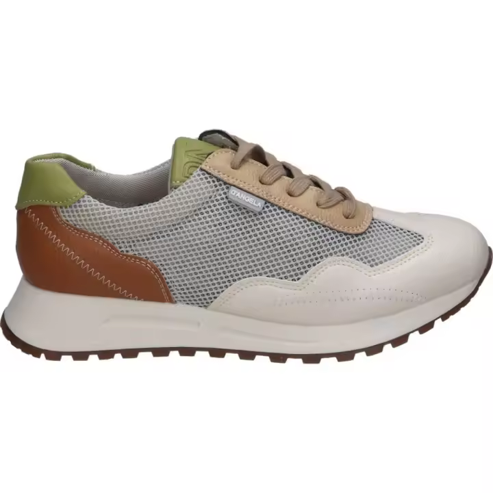 D'ANGELA | Zapato con Cuña D’Angela para Mujer – Zapato en Color Beige con Detalles – Oxford con Cordones – Cuña Baja y Cómoda – Alta Calidad – Cómodos y Versátiles – Estilosos – Modelo DLH28000 - 1