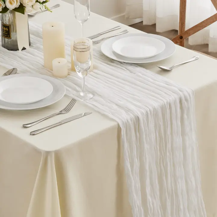 Bandera De Mesa De Poliéster Plegable Estilo Bali Para Decoración De Fiesta Y Boda Tamaño 90x180 90x300 90x400 - 1